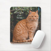 Naar de beste kat-pap ooit aangepaste foto muismat (Met muis)