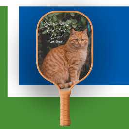 Naar de beste kat-pap ooit aangepaste foto pickleball paddle