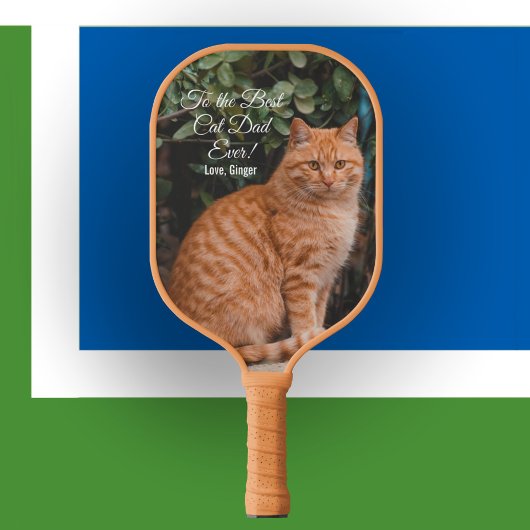 Naar de beste kat-pap ooit aangepaste foto pickleball paddle