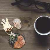 Naar de beste kat-pap ooit aangepaste foto sleutelhanger