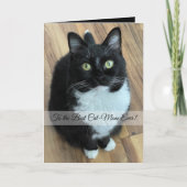 Naar de Beste Kattenmoeder Ooit Aangepaste Foto &  Feestdagen Kaart (Voorkant)