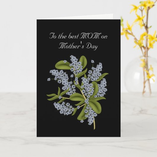 Naar de beste mam op Moederdag Kaart (Gele Bloem)