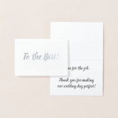 Naar de beste man | Dank u wel Folie Kaarten (Display)