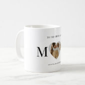 Naar de beste moeder foto hart Mok – gepersonalise (Voorkant links)