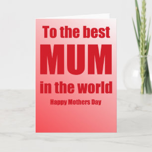Naar de beste moeder ter wereld - Happy Mothers Da Kaart