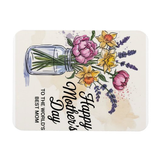 Naar de beste moeder van de wereld magneet (Horizontaal)