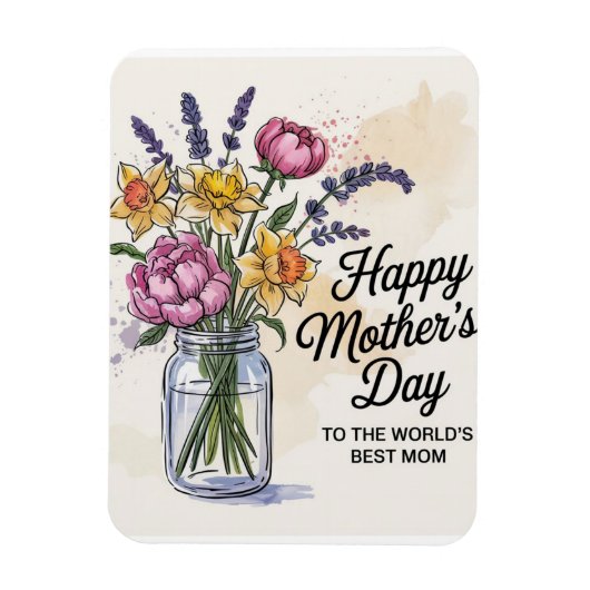 Naar de beste moeder van de wereld magneet (Verticaal)