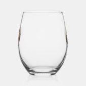 Naar de beste ooit moeder foto hart wijnglas zonder voet (Links)