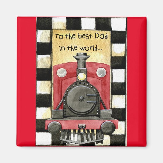 Naar de beste papa magneet (Voorkant)