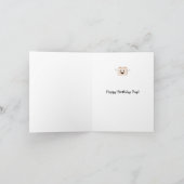 Naar de beste Pop papa Kaart (Binnen)