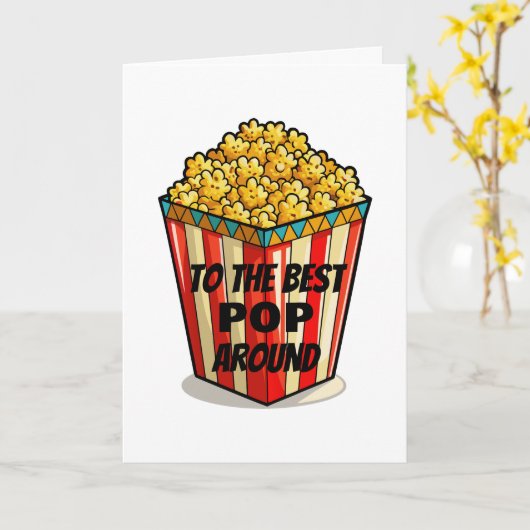 Naar de beste POP rond Vaderdag Kaart (Gele Bloem)