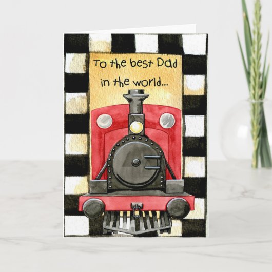 Naar de beste vader ter wereld kaart (Voorkant)