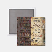 Naar de bibliotheek ga ik magneet (Voorkant / Achterkant)