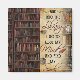 Naar de bibliotheek ga ik magneet