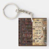 Naar de bibliotheek ga ik sleutelhanger (Voorkant)