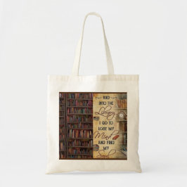 Naar de bibliotheek ga ik tote bag