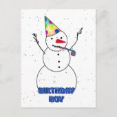 Naar de Birthday Boy! Briefkaart (Voorkant)