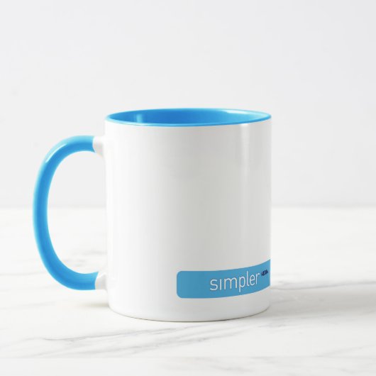 Naar de blauwe kamer mok (Links)