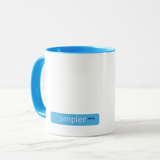 Naar de blauwe kamer mok (Voorkant links)