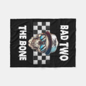 Naar de Bone Birthday Halloween Skeleton Boy Toddl Fleece Deken (Voorkant (Horizontaal))