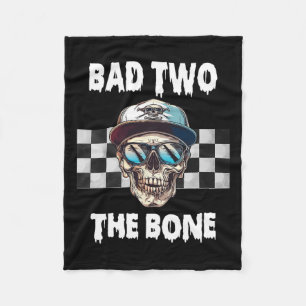 Naar de Bone Birthday Halloween Skeleton Boy Toddl Fleece Deken