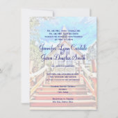 Naar de Chapel Country Wedding Invitations Kaart (Achterkant)