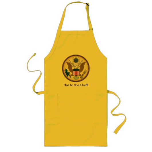 Naar de Chef! Presidentiële BBQ Apron Lang Schort (Voorkant)