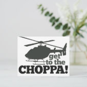 Naar de Choppa Briefkaart (Staand voorkant)