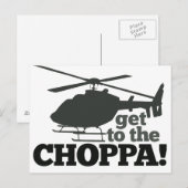Naar de Choppa Briefkaart (Voorkant / Achterkant)