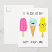 Naar de coolste Pop - Vaderdag Briefkaart (Voorkant / Achterkant)