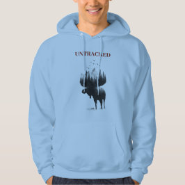 Naar de dichte wildernis van de elandberg Blootste Hoodie