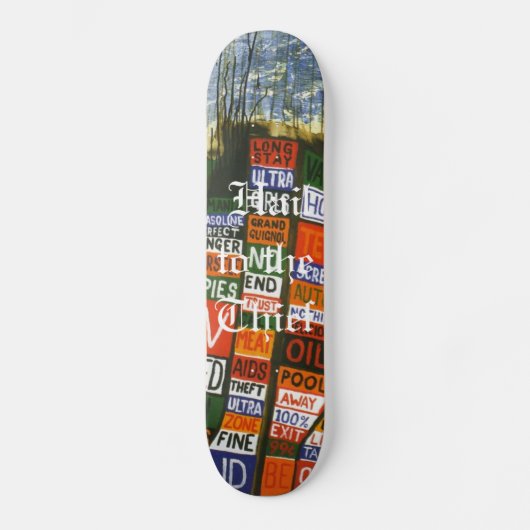 Naar de dief raad skateboard (Voorkant)