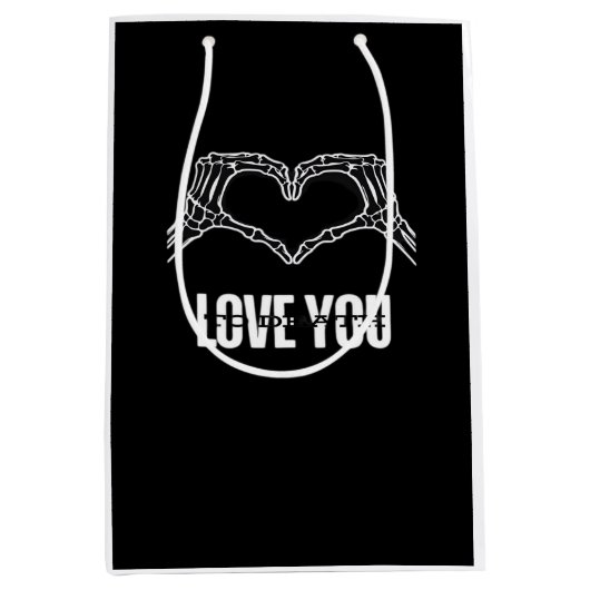 Naar de dood - Skeleton Heart Hands Classic Medium Cadeauzakje (Voorkant)