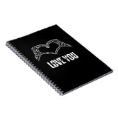 Naar de dood - Skeleton Heart Hands Classic Notitieboek (Rechterzijde)