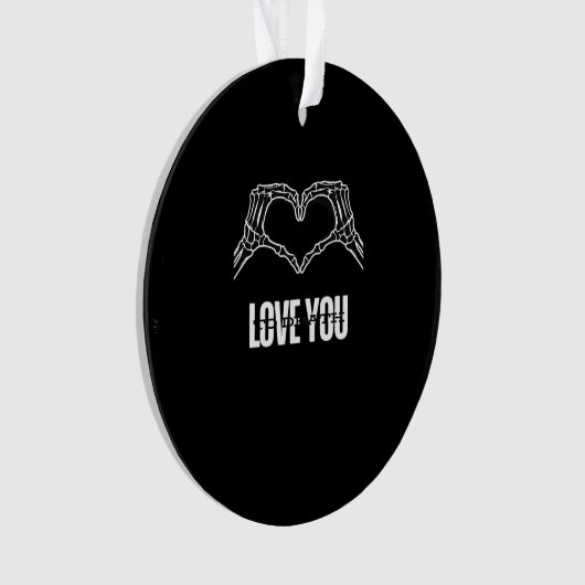 Naar de dood - Skeleton Heart Hands Classic Ornament (voorkant)