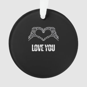Naar de dood - Skeleton Heart Hands Classic Ornament
