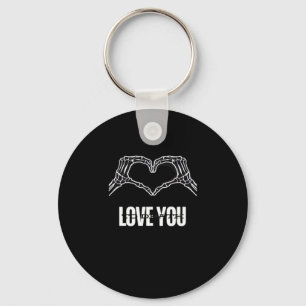 Naar de dood - Skeleton Heart Hands Classic Sleutelhanger