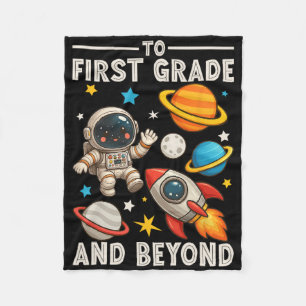 Naar de eerste klas en verder astronaut grappig te fleece deken