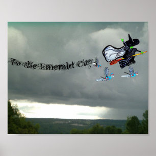 NAAR DE EMARELDEN STAD POSTER