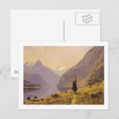 Naar de Fjord lopen Briefkaart (Voorkant / Achterkant)