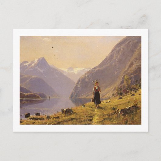 Naar de Fjord lopen Briefkaart (Voorkant)