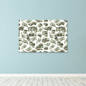 Naar de Geld Canvas Print (Insitu (Houten vloer))