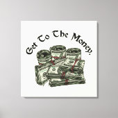 Naar de Geld Canvas Print (Voorkant)