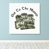 Naar de Geld Canvas Print (Insitu (Houten vloer))