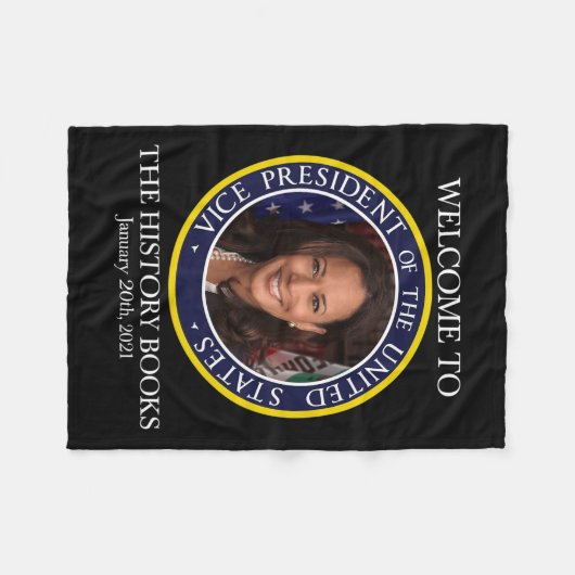 Naar de geschiedenisboeken Kamala Harris 2021 USA  Fleece Deken (Voorkant (Horizontaal))