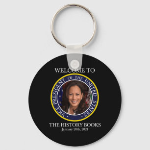 Naar de geschiedenisboeken Kamala Harris 2021 USA  Sleutelhanger