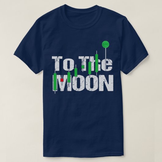 Naar de Grafiek van de beurs van de Crypto Trading T-shirt (Design voorkant)