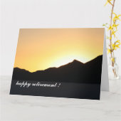 Naar de grote zonsondergang kaart (Gele Bloem)