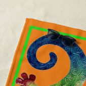 Naar de hagedis strandlaken (In situ)