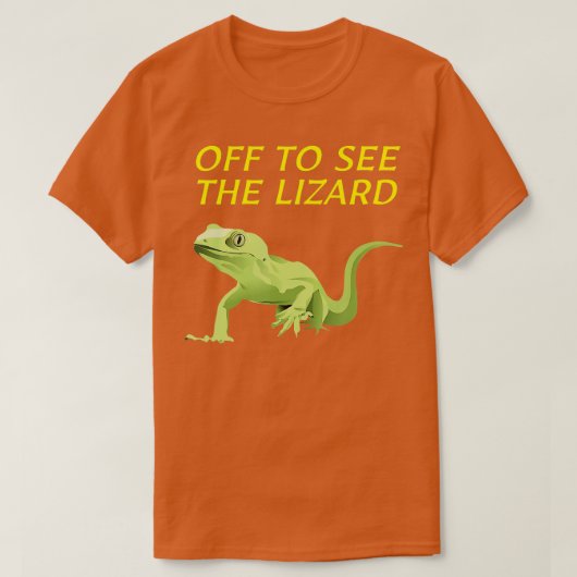 Naar de hagedis t-shirt (Design voorkant)